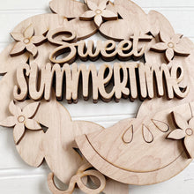 Woven Basket Base with Interchangeable Seasonal Wreath Options
