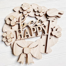 Woven Basket Base with Interchangeable Seasonal Wreath Options