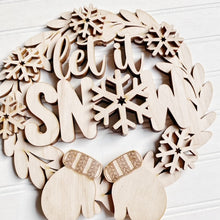 Woven Basket Base with Interchangeable Seasonal Wreath Options