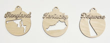 USA State Double Layered Cutout Ornament