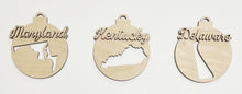 USA State Double Layered Cutout Ornament