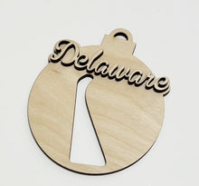 USA State Double Layered Cutout Ornament