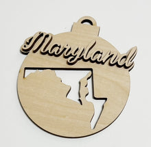 USA State Double Layered Cutout Ornament