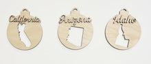 USA State Double Layered Cutout Ornament