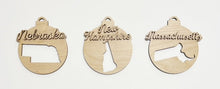 USA State Double Layered Cutout Ornament