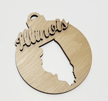 USA State Double Layered Cutout Ornament
