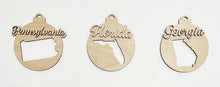 USA State Double Layered Cutout Ornament
