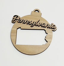 USA State Double Layered Cutout Ornament