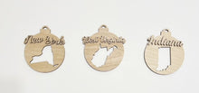 USA State Double Layered Cutout Ornament