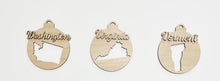 USA State Double Layered Cutout Ornament
