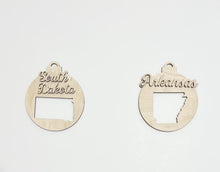 USA State Double Layered Cutout Ornament