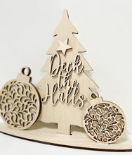Christmas Tree Ornaments Deck the Halls Shelf Sitter