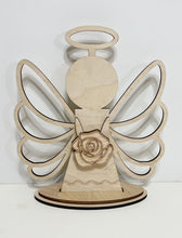 Standing Angel with Halo Shelf Sitter