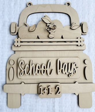 Farmhouse Truck Interchangeable Door Hanger with Seasonal Add Ons