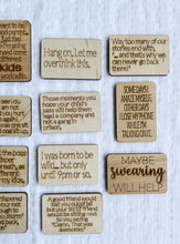 Sarcastic Wood Ornaments / Magnets Cutouts