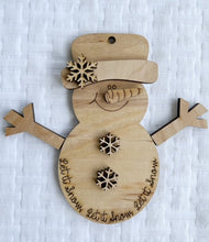 Snowman Christmas Ornament Frosty-Winter-Let It Snow
