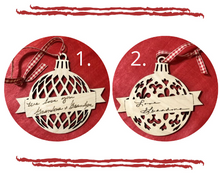Handwritten Ornament - Personalized Christmas Ornament - Your Handwriting - Wood - Laser Engraved - Grandmother Keepsake - Christmas Ball