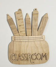 Teacher Classroom Pencil Holder Ruler Doorhanger