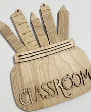 Teacher Classroom Pencil Holder Ruler Doorhanger