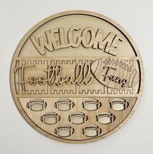 Welcome Football Fans Fall Sports Round Doorhanger