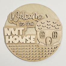 Welcome To the Nuthouse Fall Acorn House Round Doorhanger
