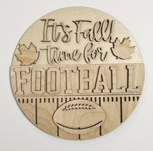 It's Fall! Time For Football Round Doorhanger