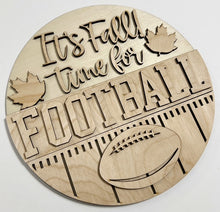 It's Fall! Time For Football Round Doorhanger