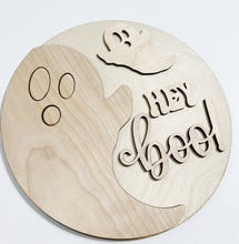 Hey Boo! Large Ghost Round Doorhanger