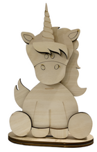 Unicorn Standing Shelf Sitter with Interchangeable Seasonal Hats