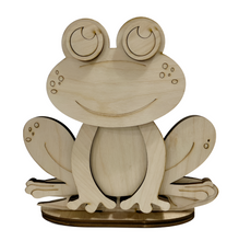 Happy Frog Standing Shelf Sitter with Interchangeable Seasonal Hats