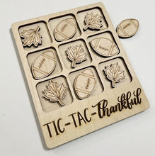 TIC-TAC-Thankful Thanksgiving Fall Holiday Game Board Tic Tac Toe Games