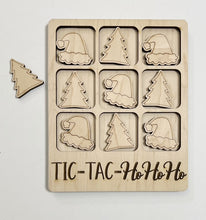 TIC-TAC-Ho Ho Ho Christmas Holiday Game Board Tic Tac Toe Games