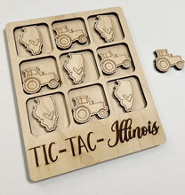 TIC-TAC-Illinois State Game Board Tic Tac Toe Games