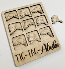 TIC-TAC-Alaska State Game Board Tic Tac Toe Games