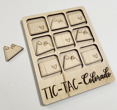 TIC-TAC-Colorado State Game Board Tic Tac Toe Games