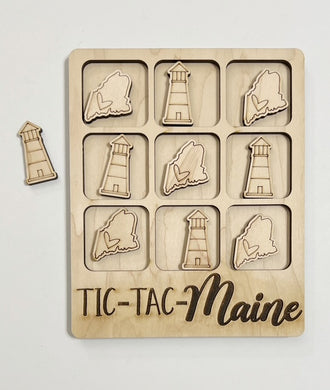 TIC-TAC-Maine State Game Board Tic Tac Toe Games