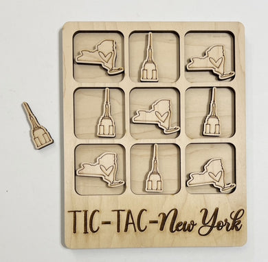 TIC-TAC-New York State Game Board Tic Tac Toe Games