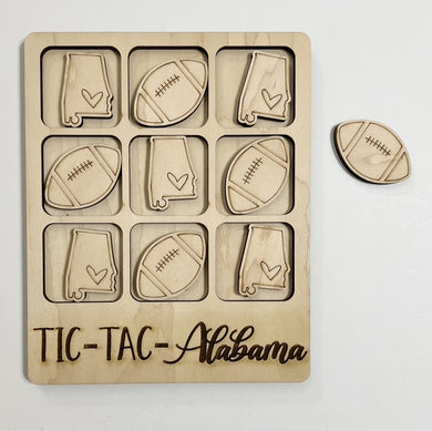 TIC-TAC-Alabama State Game Board Tic Tac Toe Games