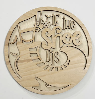 If The Shoe Fits Halloween Witch Round Doorhanger 10
