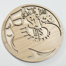 If The Shoe Fits Halloween Witch Round Doorhanger 10"