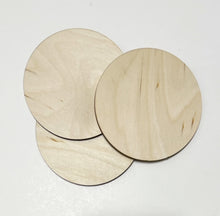 4" Birch Circle 1/4” thick Birch Wooden Round Blanks - NO HOLES