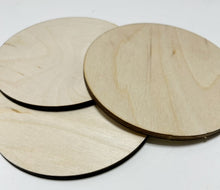 5" Birch Circle 1/4” thick Birch Wooden Round Blanks - NO HOLES