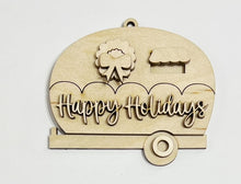 Happy Holidays Camper Multi Layered Ornament