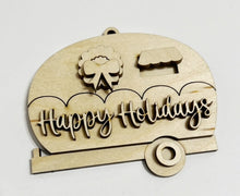 Happy Holidays Camper Multi Layered Ornament