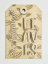 Autumn Leaves Fall Cutout Doorhanger Tag