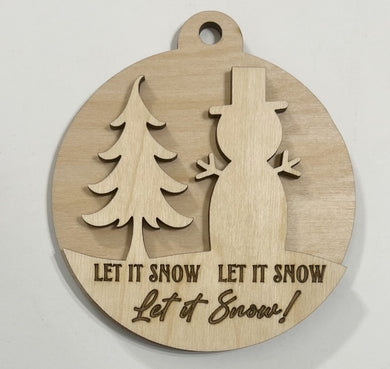 Let It Snow Let It Snow Let It Snow! Winter Tag Christmas Ornament Tag