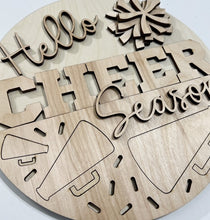 Hello Cheer Season Round Doorhanger