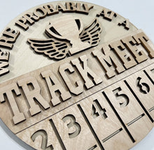 We're Probably At A Track Meet Round Doorhanger