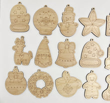 Scored Single Layer Christmas Ornaments Set of 20 Color Paint Yourself Ornaments