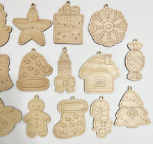 Scored Single Layer Christmas Ornaments Set of 20 Color Paint Yourself Ornaments